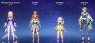 Nilou + Kokomi + Nahida + Baizhu team (Image via Sportskeeda/HoYoverse)